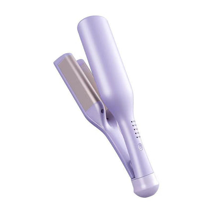 32mm French Style Deep V Hair Waver Mermaid Curls Iron Fast Heating Ceramic Styling Tool for Big Waves Pink AU Plug.