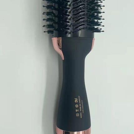 3-in-1 Hot Air Brush & Volumiser Hair Dryer Styler 1000W Ceramic Negative Ion Blowout Brush for Straightening and Curling Pink AU Plug.