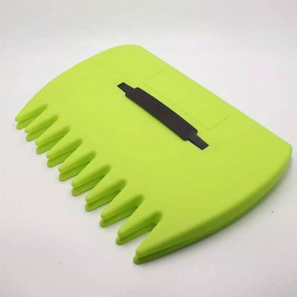 Pair of Horticultural Leaf Rake Hand Tools Set Large Plastic Claw Grabber Ideal for Collecting Yard Debris, Grass Clippings, and Scraps Light green.
