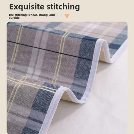 Washable Incontinence Bed Pad 100x150cm Reusable Waterproof Mattress Protector with Non-Slip Backing 4-Layer Absorbent Underpad for Elderly and Adults Medium blue.