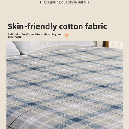 Washable Incontinence Bed Pad 150x200cm Reusable Waterproof Mattress Protector with Non-Slip Backing 4-Layer Absorbent Underpad for Elderly and Adults Medium blue.