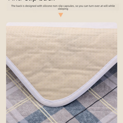 Washable Incontinence Bed Pad 150x200cm Reusable Waterproof Mattress Protector with Non-Slip Backing 4-Layer Absorbent Underpad for Elderly and Adults Medium blue.