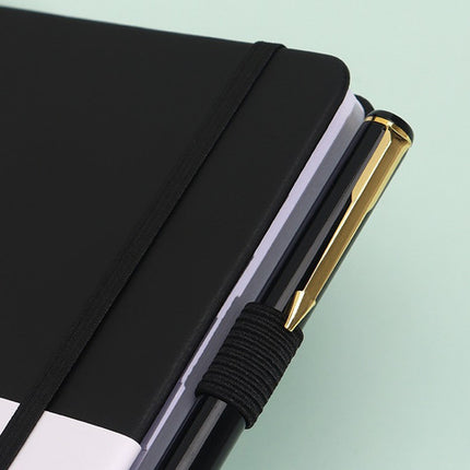 Rose Gold Address Book with Alphabetical Tabs B6 Hardcover Telephone & Contact Organizer with Pen Holder & Elastic Band for Home Office.