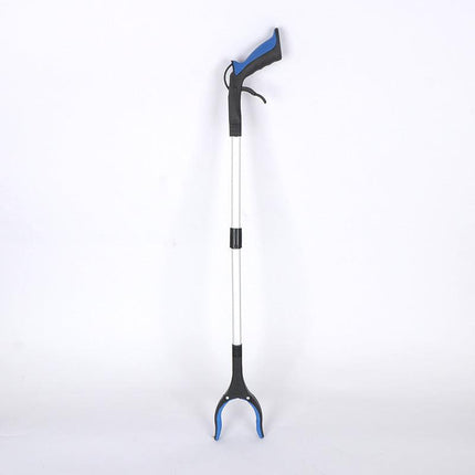 Purple and Black Handle Foldable Grabber Reacher Tool - 83cm Aluminium Litter Picker with Magnetic Tip - Lightweight Mobility Aid for Garden & Home Rubbish Cleanup.