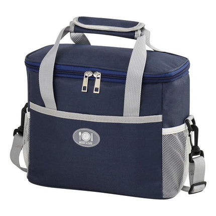 Insulated Lunch Bag Thermal Cooler Tote with Adjustable Shoulder Strap Waterproof Lining for Work School & Picnics Navy Blue Small.