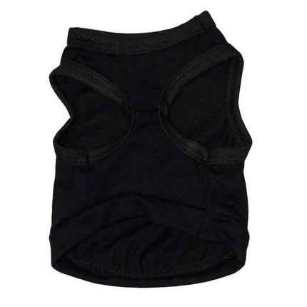 2 Pack "SECURITY" Printed Pet Vest Black - Breathable Cotton Dog T-Shirt Summer Apparel for Small to Medium Breeds & Cats - Size XL (Chest 56cm).