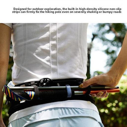 WRELS Trail Running Waist Belt - Lightweight Mesh Hydration Pack with Trekking Pole Holder - Anti-Bounce Phone Storage for Marathon & Hiking - Gray Size L (85-110cm).