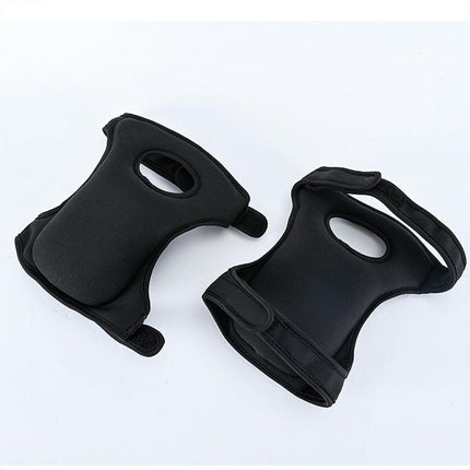 Waterproof Garden Knee Pads High Density EVA Foam Cushion for Weeding & Cleaning Adjustable Neoprene Straps Dark Black 1 Pair.