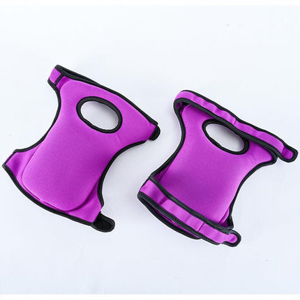 Waterproof Garden Knee Pads High Density EVA Foam Cushion for Weeding & Cleaning Adjustable Neoprene Straps Dark Purple 1 Pair.