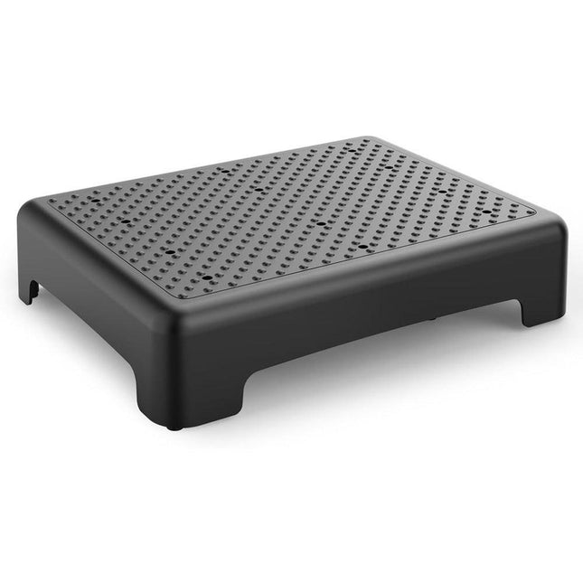 Portable Outdoor Half Step Stool Non-Slip Mobility Aid Compact Platform 43x33cm for Elderly Home Car & Bath Use Black.
