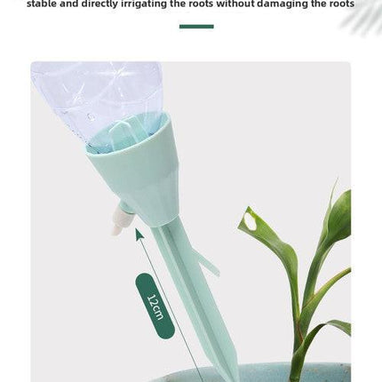 2 PCS Automatic Self-Watering Plant Spikes Adjustable Drip Irrigation System for Indoor Outdoor Garden Pots Holiday Care Green and Pink.