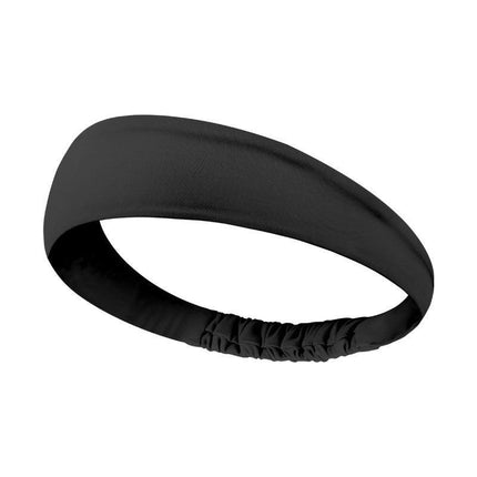 2 Pack Sports Headband with Silicone Sweat Guide Non-Slip Moisture Wicking Hair Band for Running Yoga Gym Fitness Quick Dry Breathable (Black & Purple).