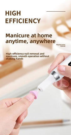 Electric Nail Drill Machine Cordless Portable E-File Kit with Charging Base LED Display 3 Speeds 15000RPM for Gel Polish Acrylic Removal Manicure Pedicure Home White.