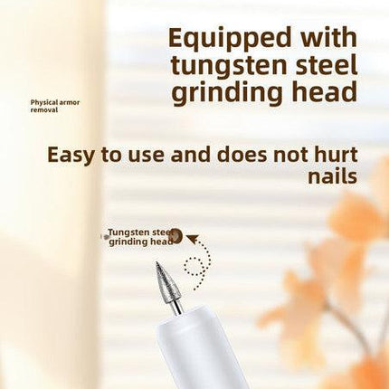 Electric Nail Drill Kit Cordless Portable E-File with Charging Base & LED Display White Gift Set Includes 30 Sanding Bands Nail File Pouch for Gel Acrylic Removal.