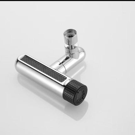 Universal Kitchen Tap Extender 6 Spray Modes with Waterfall Effect 360 Degree Swivel Faucet Aerator Head Anti-Splash Nozzle Attachment Brass Interface for Sink Washing Up.