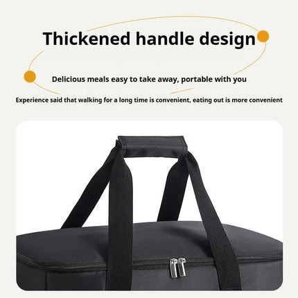 Small Insulated Lunch Bag 10L Cooler Tote Box with Shoulder Strap Leakproof Thermal Meal Prep Carrier for Work School Picnic Black.