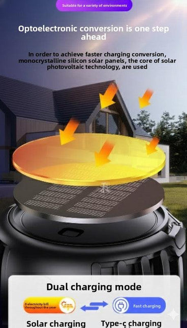 Solar Bug Zapper & Camping Light - 2000V Electric Mosquito Killer with Type-C USB Charging - Portable Insect Trap for Outdoor Patio Garden & Camping - Smart Battery Display - Black.