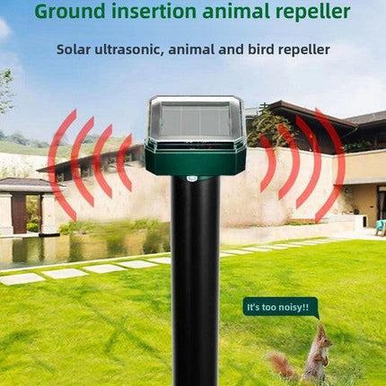 3PCS Solar Sonic Snake & Rodent Repeller Stakes - Mixed Set (Square, Round & Octagonal) - Outdoor Waterproof Ground Vibration Pest Control for Garden & Lawn - Green.