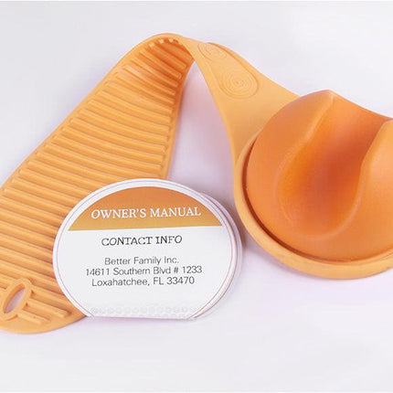Hands-Free Baby Bottle Holder - Shoulder Mounted Feeding Aid for Parents - Anti-Slip & Adjustable Design - Fits Most Standard Bottles - Orange.