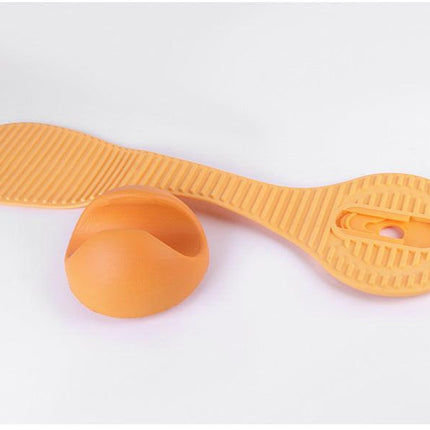 Hands-Free Baby Bottle Holder - Shoulder Mounted Feeding Aid for Parents - Anti-Slip & Adjustable Design - Fits Most Standard Bottles - Orange.