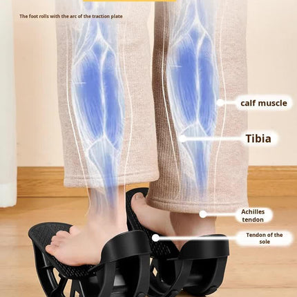 2 PCS Dual Foot Rocker with Connecting Bar - Calf & Ankle Stretcher System for Plantar Fasciitis Relief - Linked Incline Board with Stabiliser Axis - Heavy Duty Blue.