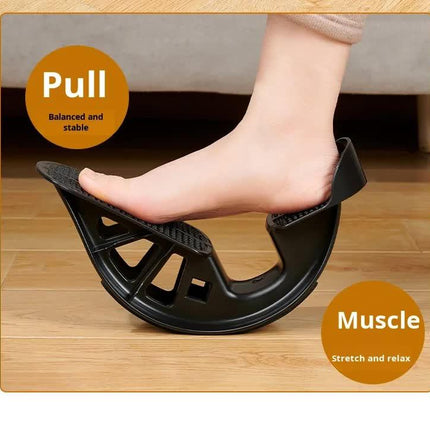 2 PCS Dual Foot Rocker with Connecting Bar - Calf & Ankle Stretcher System for Plantar Fasciitis Relief - Linked Incline Board with Stabiliser Axis - Heavy Duty Blue.