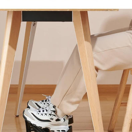 2 PCS Dual Foot Rocker with Connecting Bar - Calf & Ankle Stretcher System for Plantar Fasciitis Relief - Linked Incline Board with Stabiliser Axis - Heavy Duty Blue.