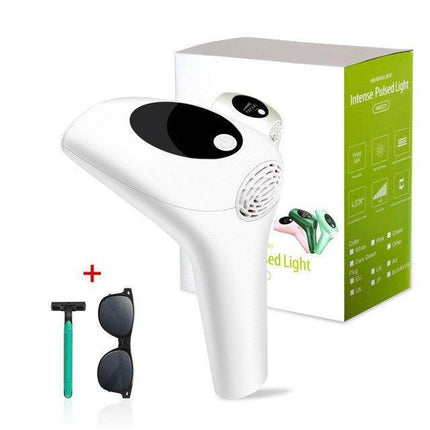 IPL Laser Hair Removal Handset for Women & Men - 900,000 Flashes Home Use Hair Remover Device for Face Body Bikini & Underarms - Painless & Effective Reduction - AU Plug White.