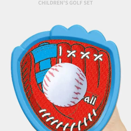 LED Light Up Toss and Catch Game Set - 2 Glowing Blue Paddles & 3 Sticky Basketball - Fun Outdoor Beach & Camping Toy for Kids & Adults - Includes Mesh Storage Bag.