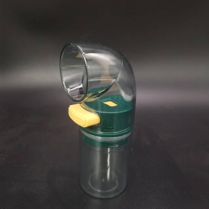 Quantitative Salt Dispenser Bottle - 0.5g Precise Metering Spice Shaker for Healthy Portion Control - Push Button Seasoning Container for Kitchen Cooking - Dark Green.