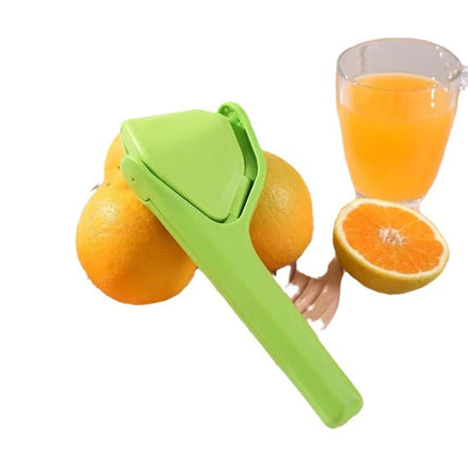 Foldable Manual Lemon Squeezer & Citrus Juicer - Portable Handheld Fruit Press for Fresh Orange & Lime Juice - Space Saving Kitchen Tool - Orange.