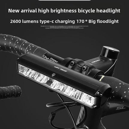 EOS620 1800 Lumen High Power Bike Light with Stable Dual Bracket Mount - 4000mAh Long Life Battery USB Rechargeable - Anti-Glare Aluminium LED Headlight for MTB & Commuting.
