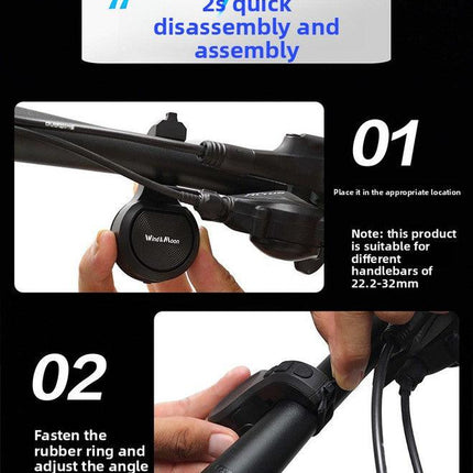 130dB Electric Bike Horn with Anti-Theft Alarm 4 Sound Modes Adjustable Volume USB Rechargeable Waterproof Bicycle Bell for MTB Road Scooter Black.