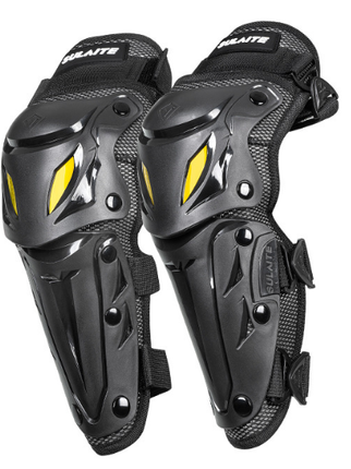 SULAITE CE Level 1 Certified Motorcycle Elbow Guards Long Forearm Protectors Silver Hard Shell Armour Quick Release for Motocross Dirt Bike.