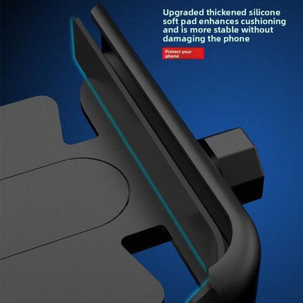 Universal Aluminium Motorcycle Phone Holder Handlebar Mount 360 Rotation Anti-Shake CNC Metal for Bike Scooter 4-7 Inch Phones Sliver.