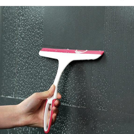 3 PCS Window Squeegee Set Shower Glass Wiper Streak Free TPR Blade Multi Purpose Cleaning Tool for Bathroom Mirror Car Tiles Red Green Blue.