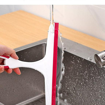 3 PCS Window Squeegee Set Shower Glass Wiper Streak Free TPR Blade Multi Purpose Cleaning Tool for Bathroom Mirror Car Tiles Red Green Blue.
