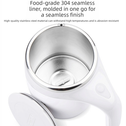 Automatic Self Stirring Coffee Mug 380ml Magnetic Mixing Cup 304 Stainless Steel AAA Battery Operated Travel Tumbler for Hot Chocolate Tea Office Home Coffee.
