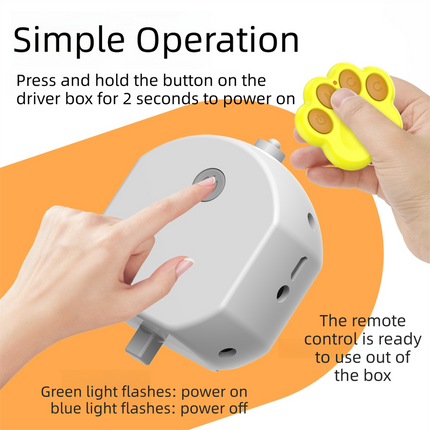 Yellow Durable TPU Smart Interactive Electric Pet Toy Ball - Automatic Bouncing Dog & Cat Chew Toy, Shaking Smart Activated.