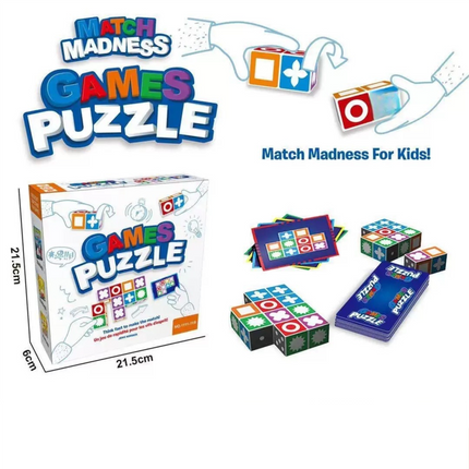 Blue Edition Kids Logic Thinking Matching Game - Interactive Educational Puzzle Toy Tabletop Board Game.