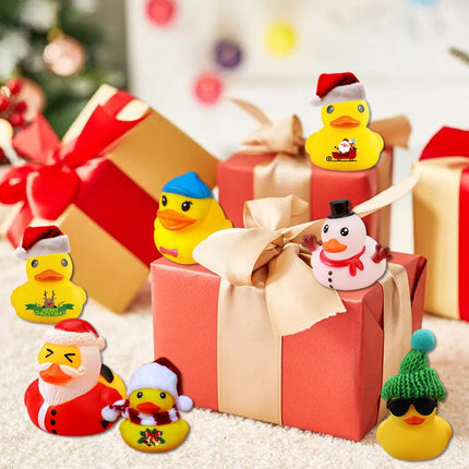Christmas Rubber Duck Advent Calendar - 24 Days Countdown with Giraffe Themed Mini Duck Toys (Blind Box).