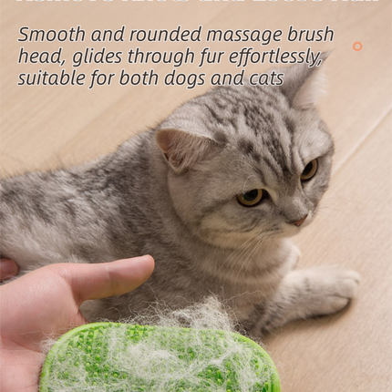 3-Pack Blue Multi-Functional Adjustable Silicone TPR Pet Grooming Massage Brush - for De-Shedding, and Furniture Scratching.