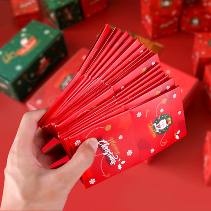 Red Pop-Up Jumping Gift Box Set (20 Bouncing Boxes) - Christmas / Valentine's Day Creative Surprise Gift Kit for Cash & Tiny Gift.
