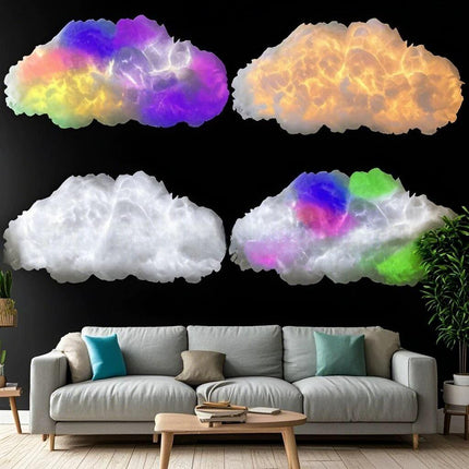DIY Thunder Cloud Light Strip - USB Powered, App/Remote Controlled, Voice Control Supported, RGB LED Atmosphere Decoration.