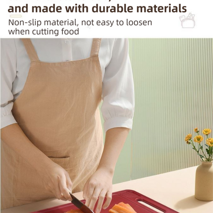 Grey Aluminum Fast Thawing Dual-Sided Cutting Board(31x21CM) - Multifunctional Kitchen Tool with Garlic Grinder and Knife Sharpener.