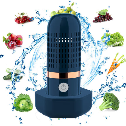 Blue Wireless Capsule Fruit and Vegetable Purifier(16x5.4CM) - Portable Food Disinfection & Sterilization Cleaner, 99.9% Bacteria Removal.