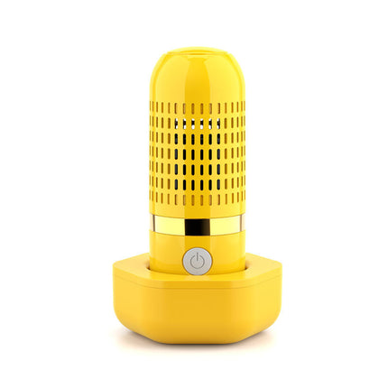 Yellow Wireless Capsule Fruit and Vegetable Purifier(16x5.4CM) - Portable Food Disinfection & Sterilization Cleaner, 99.9% Bacteria Removal.