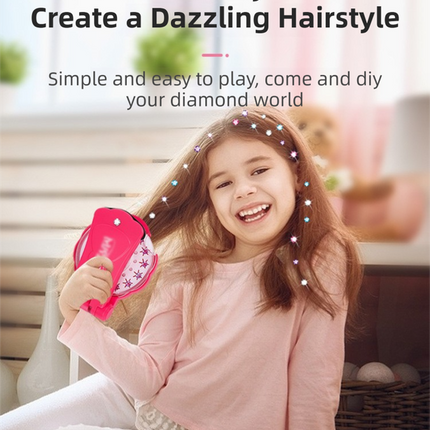 Bling Bling Gem Stamper and Hair Decorating Toy Set(1 Stamper + 36 Gem Sheets) - DIY Hair, Fashion, and Accessory Decoration Kit for Girls.