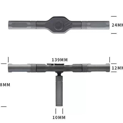 24-in-1 Ratchet Screwdriver Tool Set - Multifunctional S2 Steel Bit Combination Kit with Wrench Function for Home and Workshop Use.
