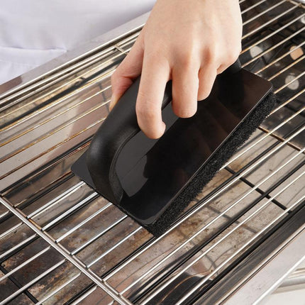 Stainless Steel BBQ Griddle and Grill Cleaning Tool Set - Scraper, 4  Cleaning Pad with TPR Handle Kit for Deep Cleaning.